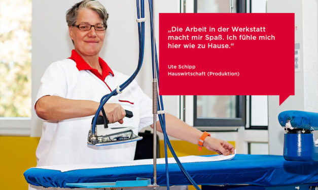 Teil IV – Stolze und zufriedene Mitarbeiterinnen und Mitarbeiter bei proviel und forum; hier: Außenarbeitsplätze, Hauswirtschaft und Metallabteilung