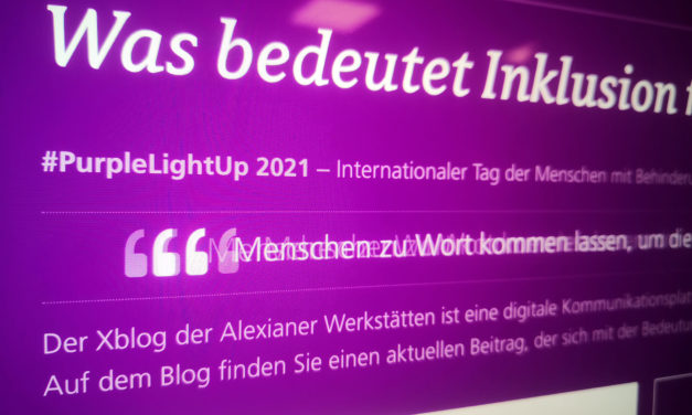 Internationaler Tag der Menschen mit Behinderungen – Alexianer Werkstätten machen mit beim #PurpleLightUp 2021