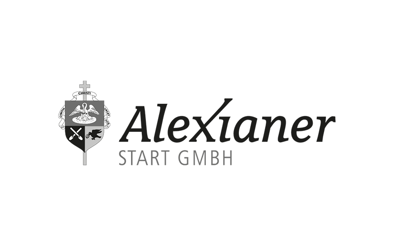 Alexianer START GmbH Logo in Graustufen